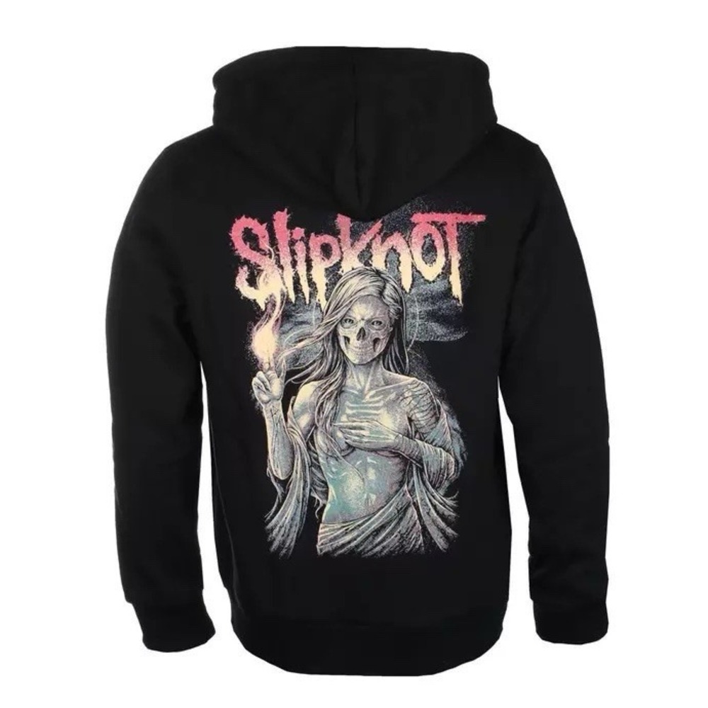 Slipknot‎ Burn Me Away Hoodie Pullover Sweatshirt Mens Medium Grunge Metal Black